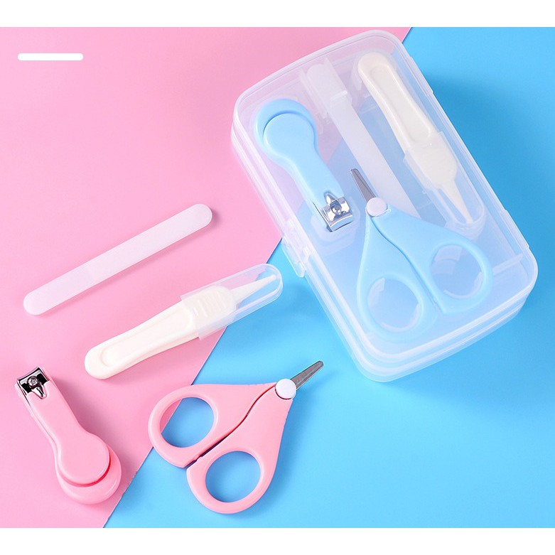 (pimenova) baby nail manicure set manicure bayi gunting kuku set bayi clipper set asah kuku bayi