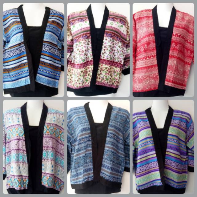 Sweet Honey ~ Cardigan Etnik Bali Cardi Bali Outer Cardi Etnik [Bisa COD Bayar di Tempat]