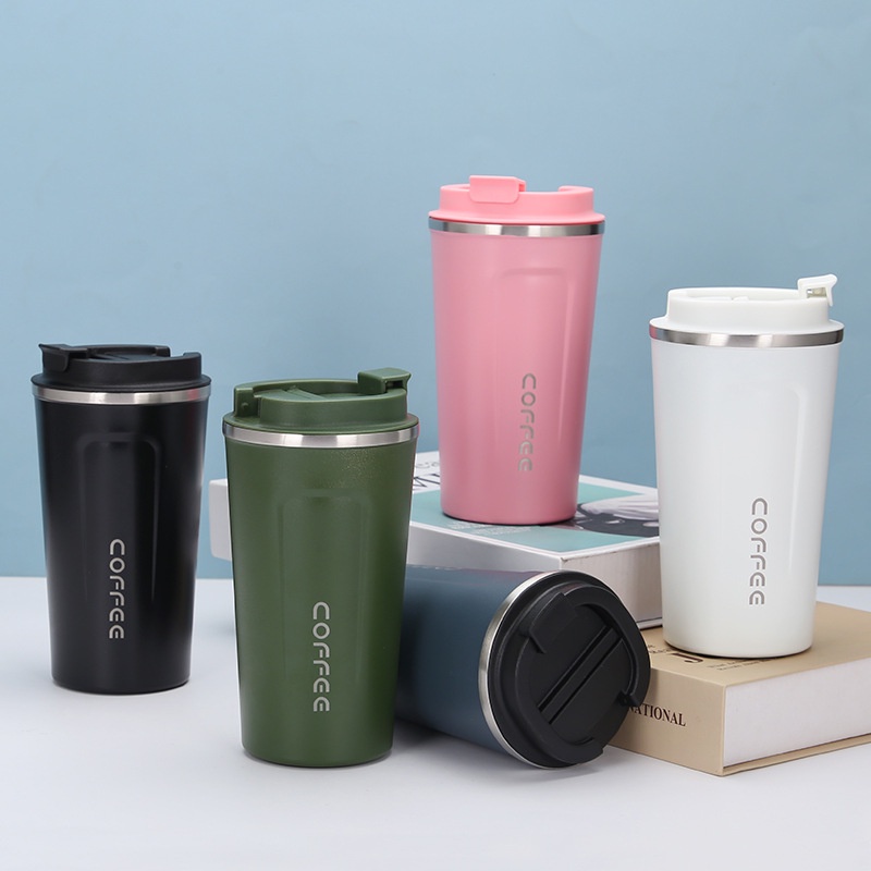 Tumbler Cup Kopi Portable Thermos Coffee Stainless Botol Minum Travel 380ml &amp; 510ml