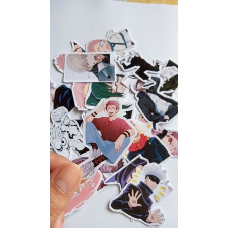 

Sticker Glossy Anime Jujutsu Kaisen | Dragon Ball | Inuyasha | Black Clover | One Punch Man | One Piece | Demon Slayer | Haikyu | Bleach | Shingeki no Kyojin | Tokyo Ghoul | Tokyo Ravenger |30 pcs