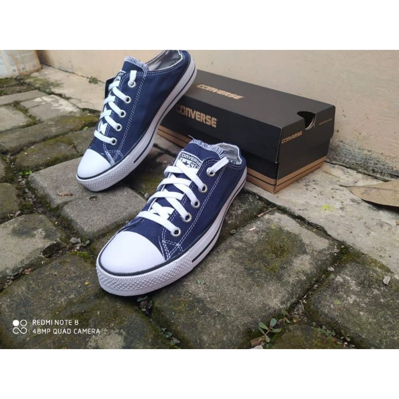 SEPATU ALLSTAR BUSTONG NAVY CLASIK SLIPON SEPATU PRIA WANITA