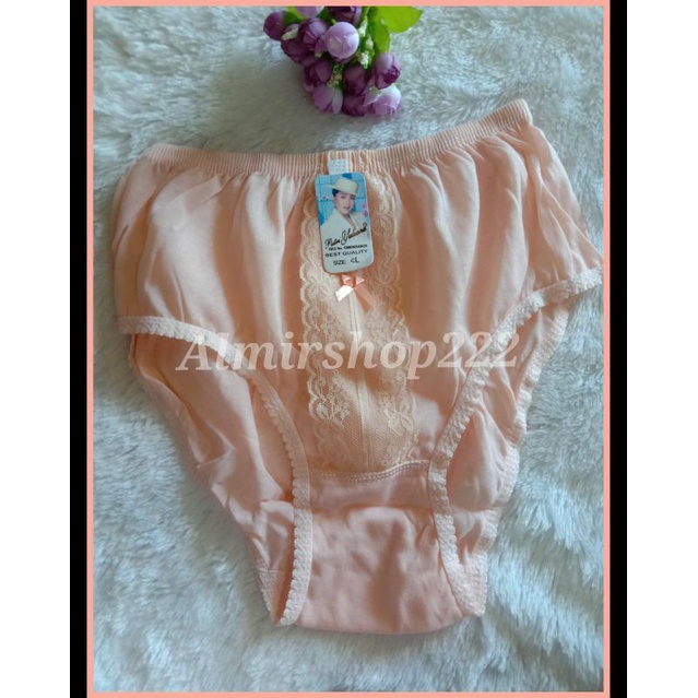 6Pcs Celana Dalam Wanita Jumbo Dewasa/CD Jumbo Renda/CD Wanita Jumbo Putri Murah (L,XL,3L,4L)