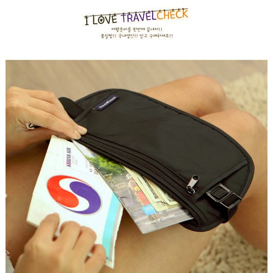 TBI ANTI THEFT TRAVEL CHECK WAIST BAG - TAS TRAVELING SERBAGUNA ANTI MALING