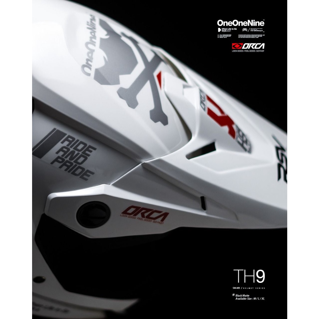 HELM ORCA TH9 LIMITED EDITION - WHITE GLOSSY