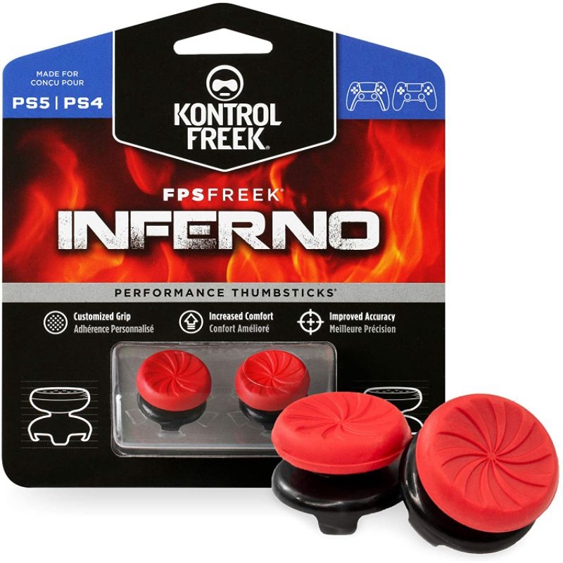 KontrolFreek FPS Freek Inferno untuk Pengontrol PS4/PS5 (2040-PS5) Merah