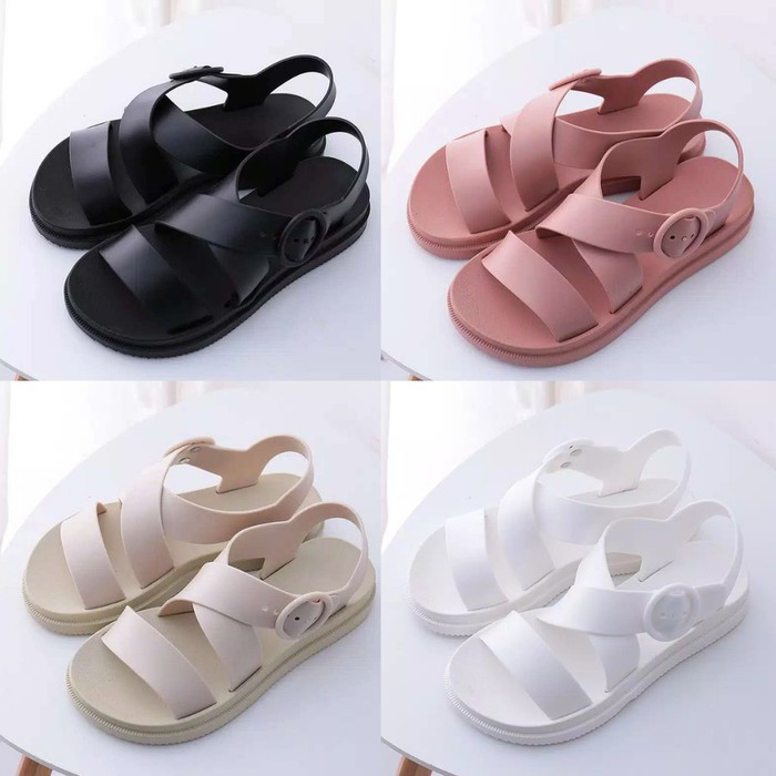 WS11D JS7005 Sandal Sepatu Import Batam Slip Sandal Wanita