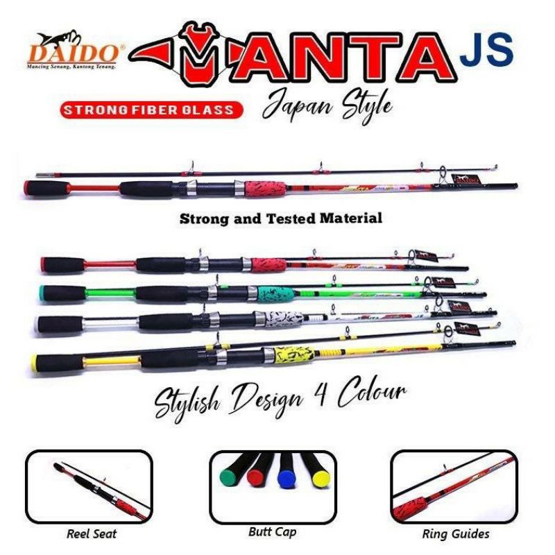 joran sambung 2 daido manta 150 165 180