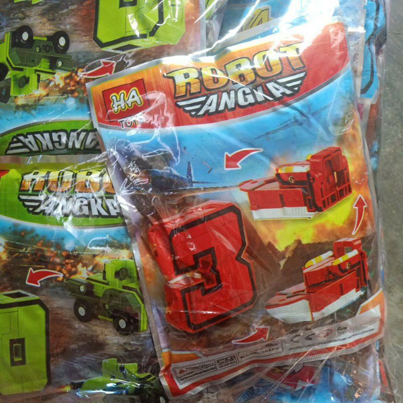 Mainan Lego Robot HA 70-7 Mainan robot angka superr murah / mainan lego bongkar pasang robot angka