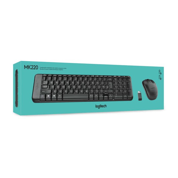 Logitech Wireless Mouse Keyboard MK220 / Combo / MK 220 Garansi resmi