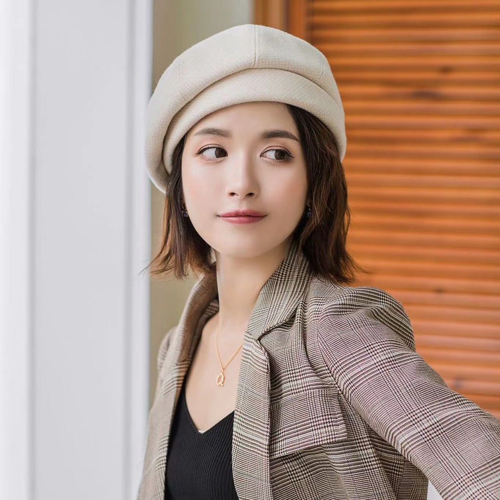 Topi Baret Hat Casual Korea Fashion Wanita Dewasa Newsboy Fashion Import