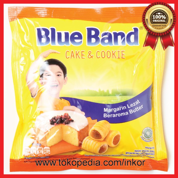 

BLUE BAND CAKE COOKIES MARGARIN LEZAT BERAROMA BUTTER 200GR