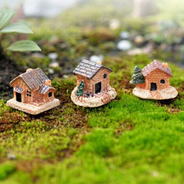 Dollhouse Miniatur Rumah Ornamen Bonsai Aquascape Maket Terarrium Diorama - MNODH03