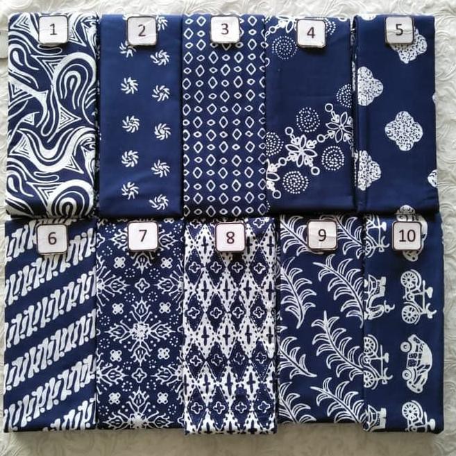 ➤ Kain Batik Garutan warna Biru dongker (210619) ➧