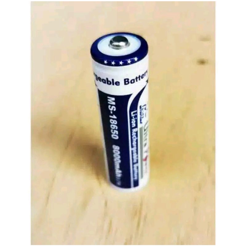 Batrai charger ulang Baterai 18650 8000mAh 3.7V Battery Li-ion Rechargeable