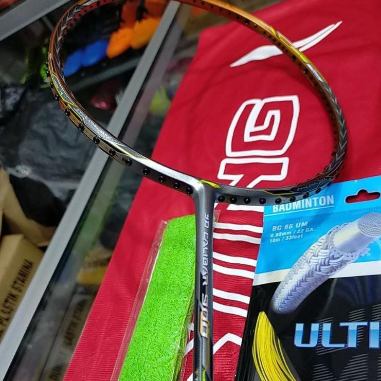 Real Pict !! RAKET BADMINTON LINING 3D CALIBAR 900 32 LBS