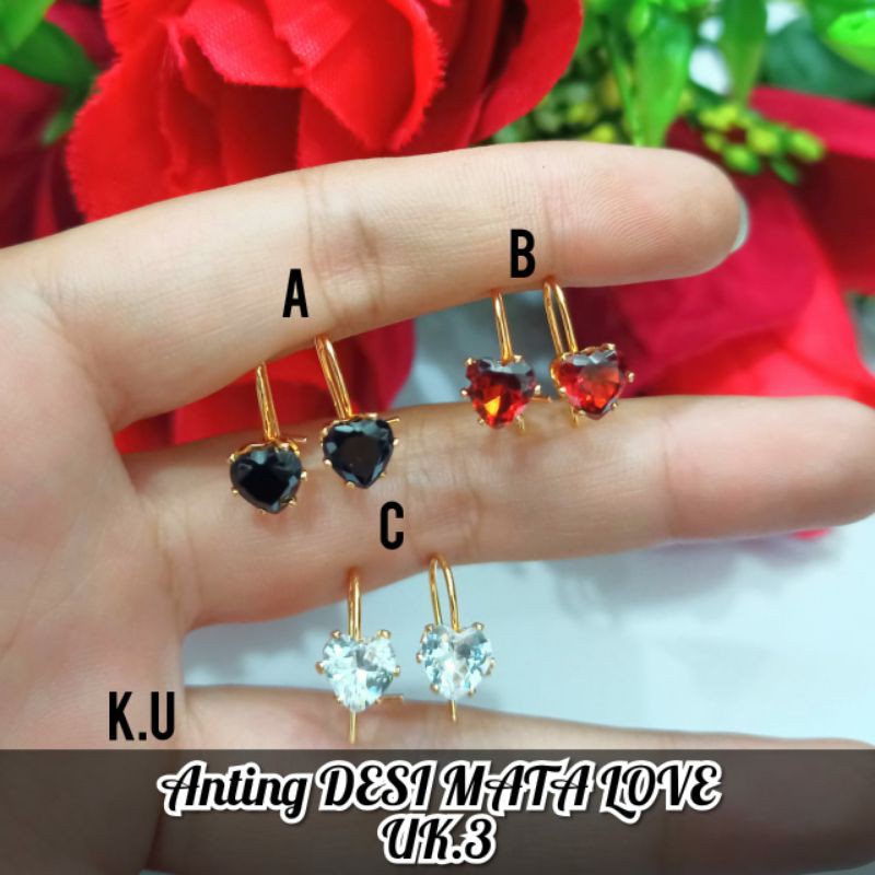 Fourfashion Anting Deasy Mata Love 3MM PD085