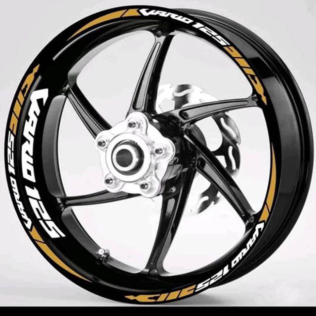 Stiker Velg Vario 125 Gold