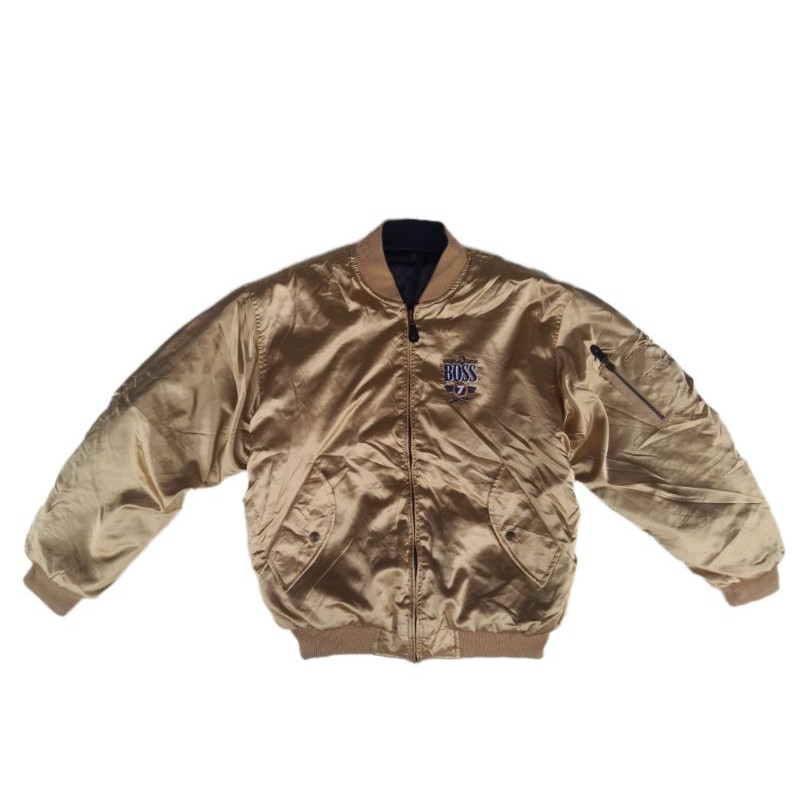 jaket suntory coffee japan / jaket bomber / jaket bolak balik / jaket bomber vintage / suntory jaket