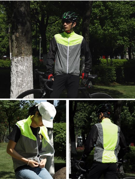 Jaket rompi sepeda WESTBIKING reflektif Breathable &amp; Quick Dry