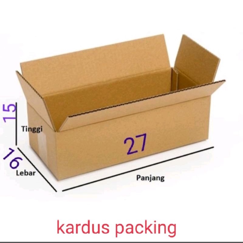 kardus packing kardus besar uK.27x16x15 kardus polos#termurah