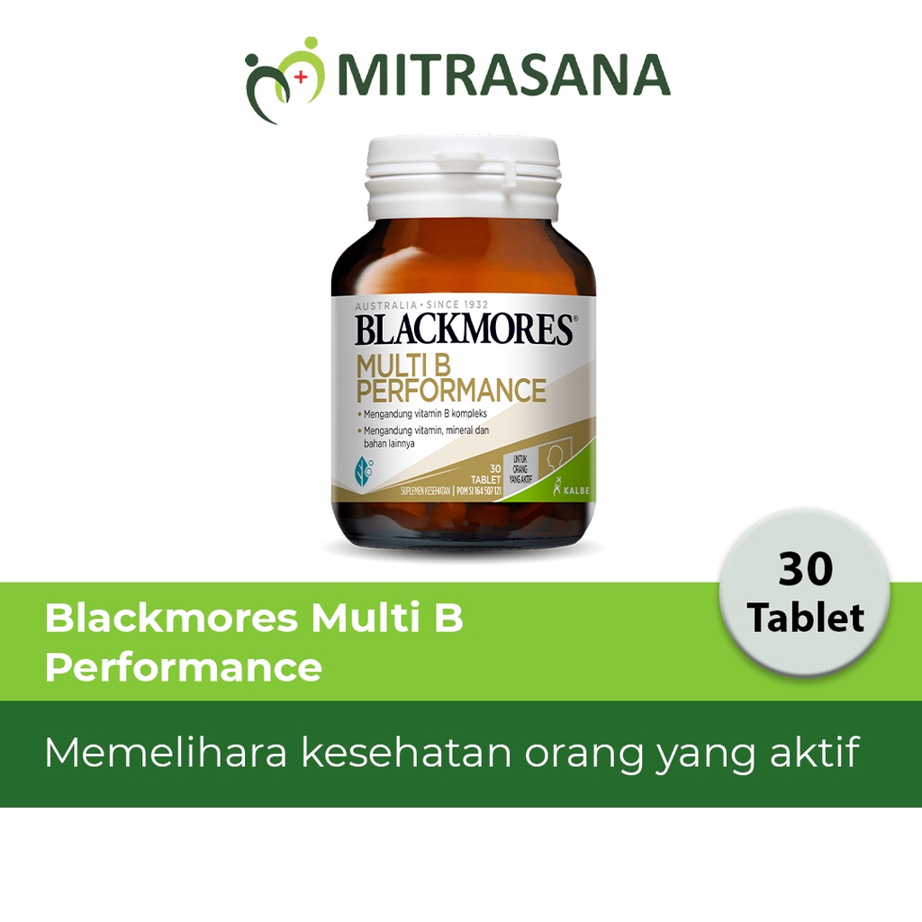 Jual Blackmores Multi B Performance - 30 / 62 Tablet - Membantu ...