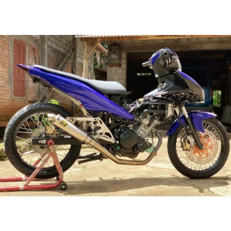 Knalpot MX 135 / NJMX ROB1 RCB1 TGA Mx Old [Stainless]