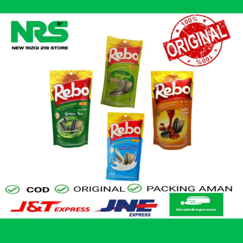 

Rebo Kuaci 70g & 150g Biji Bunga Matahari All Variant