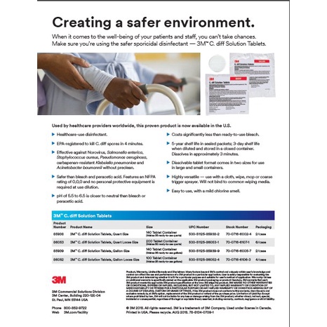 3M™ C. diff Solution Tablets / Cdiff Disinfectan Tablet