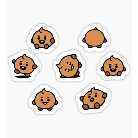 

004 BTS KARAKTER MINI ISI 7 PCS