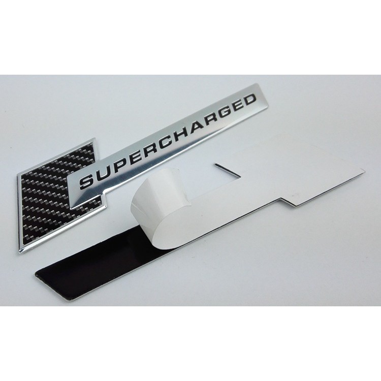 Stiker Emblem Badge SUPERCHARGED untuk Mobil Audi/Land Rover