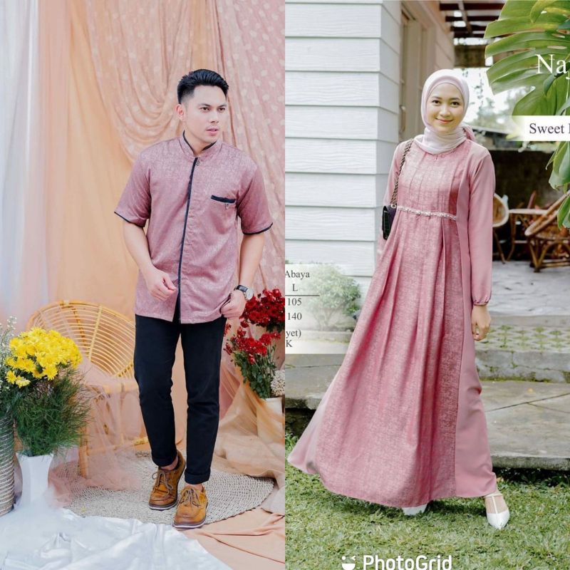 Couple gamis syar'i wanita pria