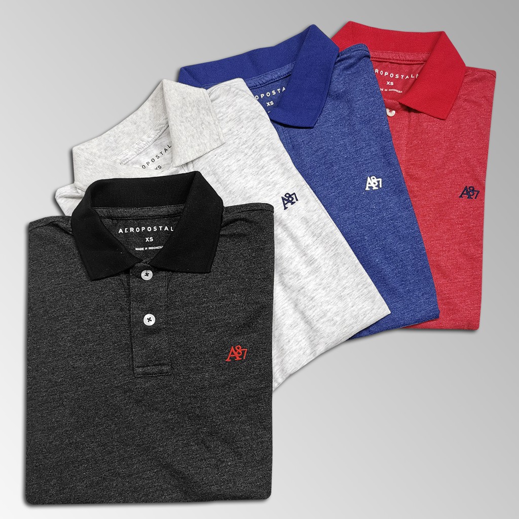 Polo Aeropstl A87 Logo Piqué Polo Original