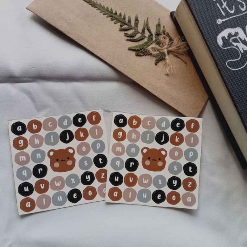 STIKER ALPHABET/STIKER HURUF CUTTING