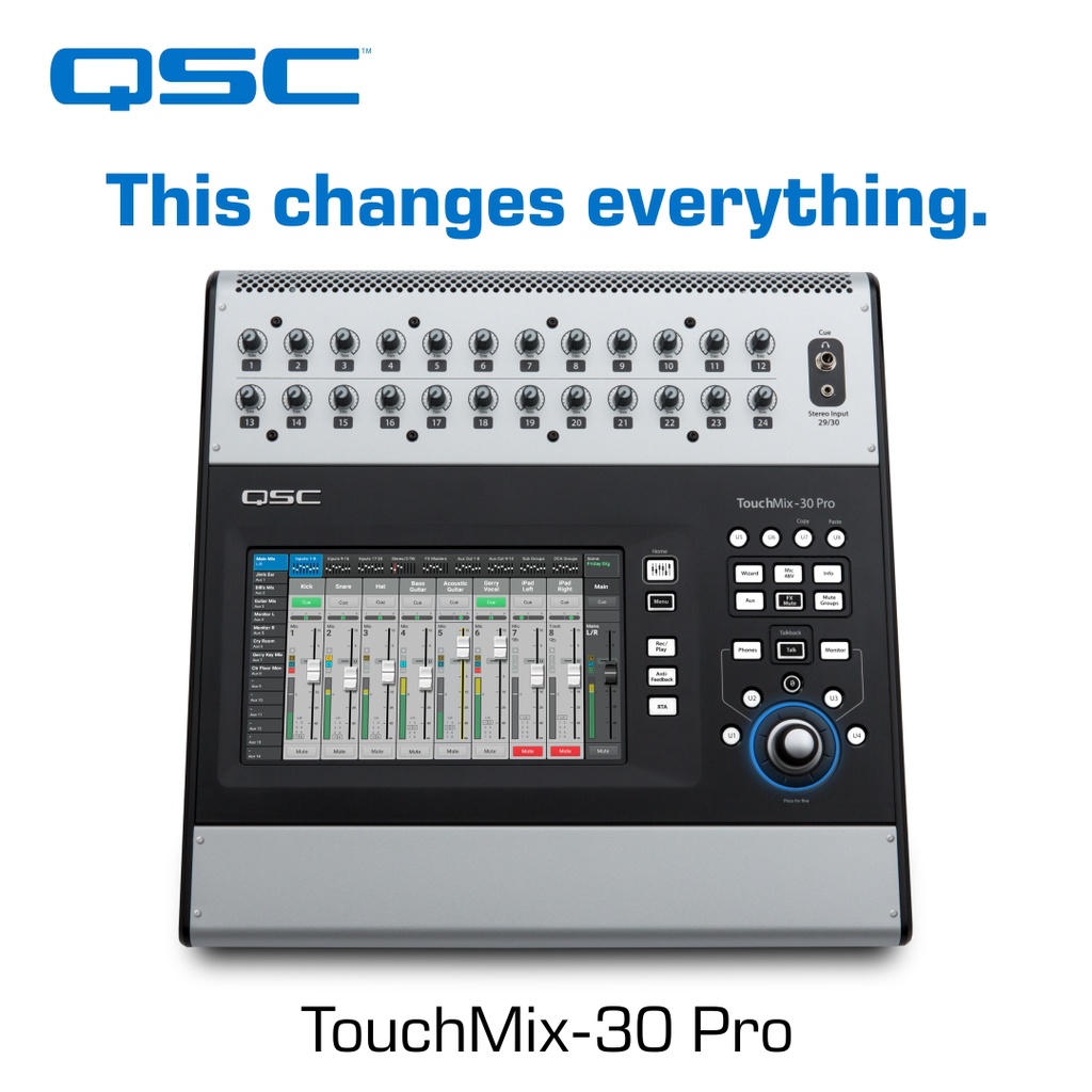 QSC Touchmix-30 Pro Digital Mixer Free accesories