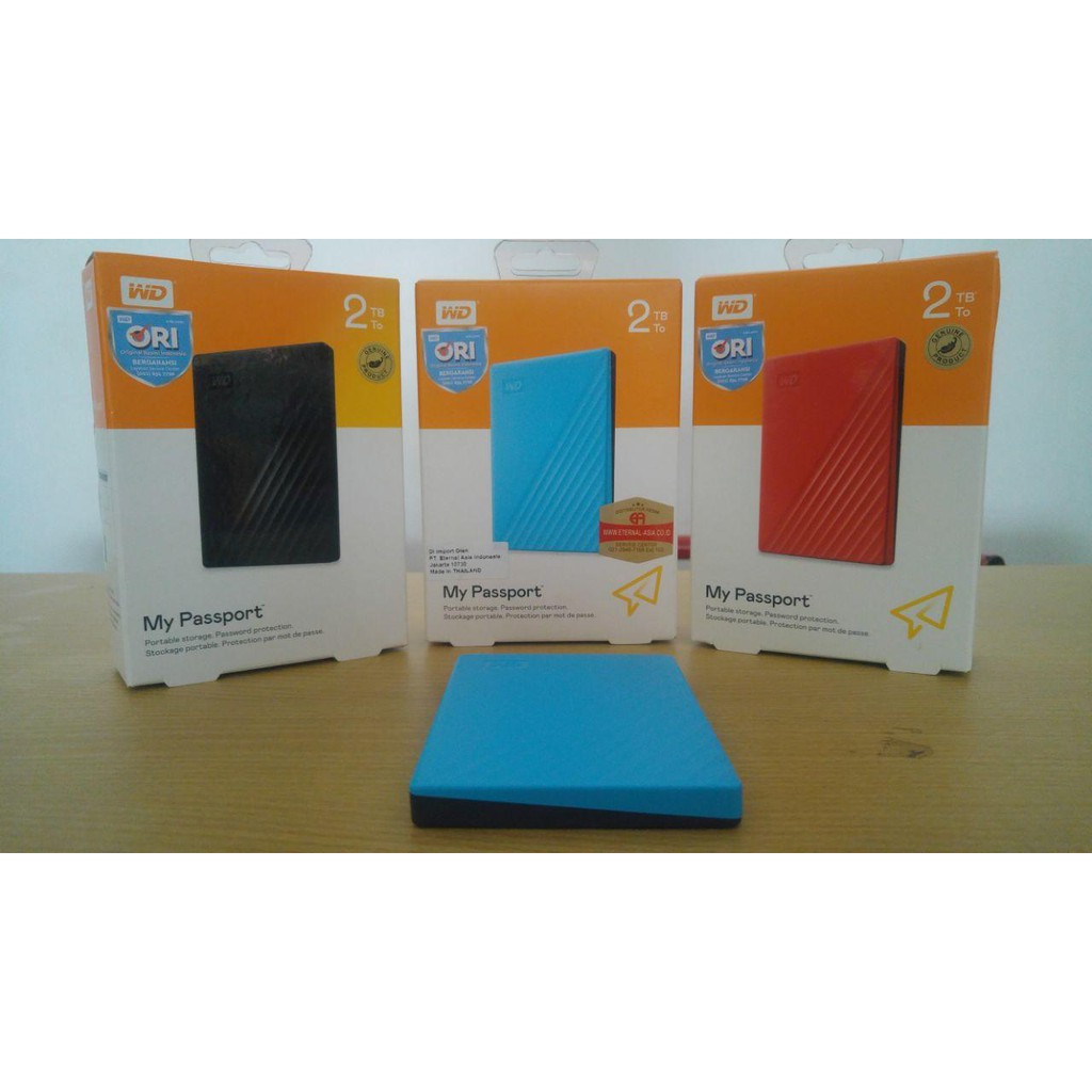 HARDDISK External WD Passport 2TB 2.5 Inch ( NEW )