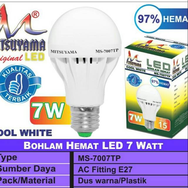 Barangunik2021-Bohlam Lampu LED 7 Watt Bagus dan Murah/Lampu Led 7Watt