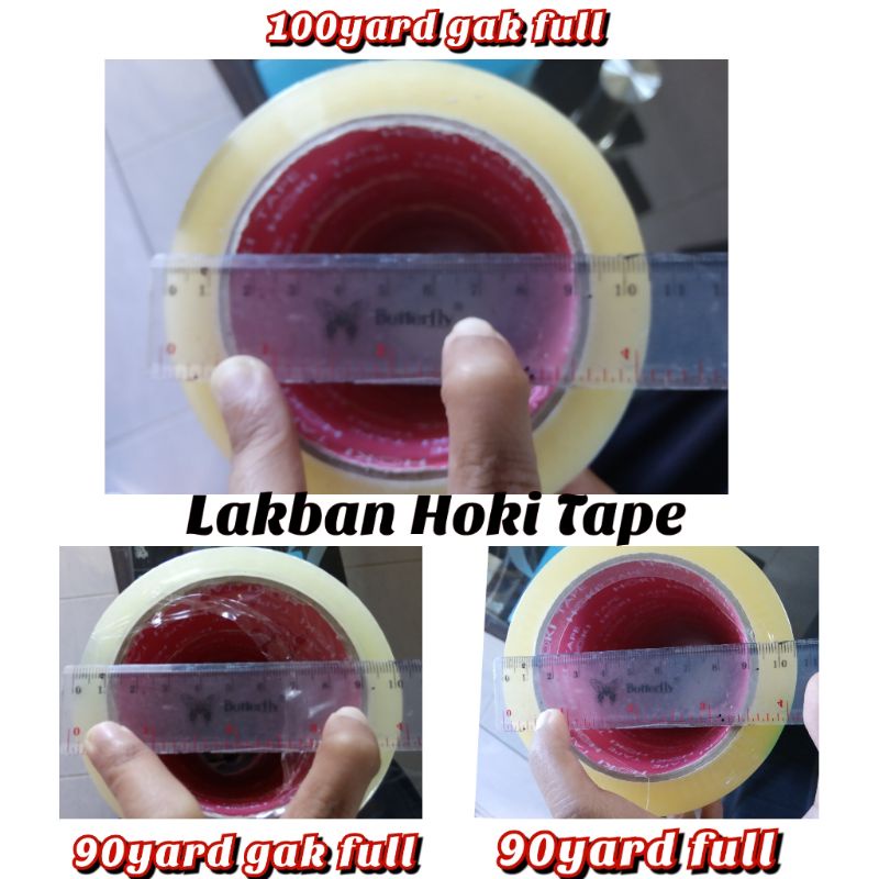 

Lakban Bening/Coklat 6pcs (1Slop) Hokitape Opp Tape Berkualitas