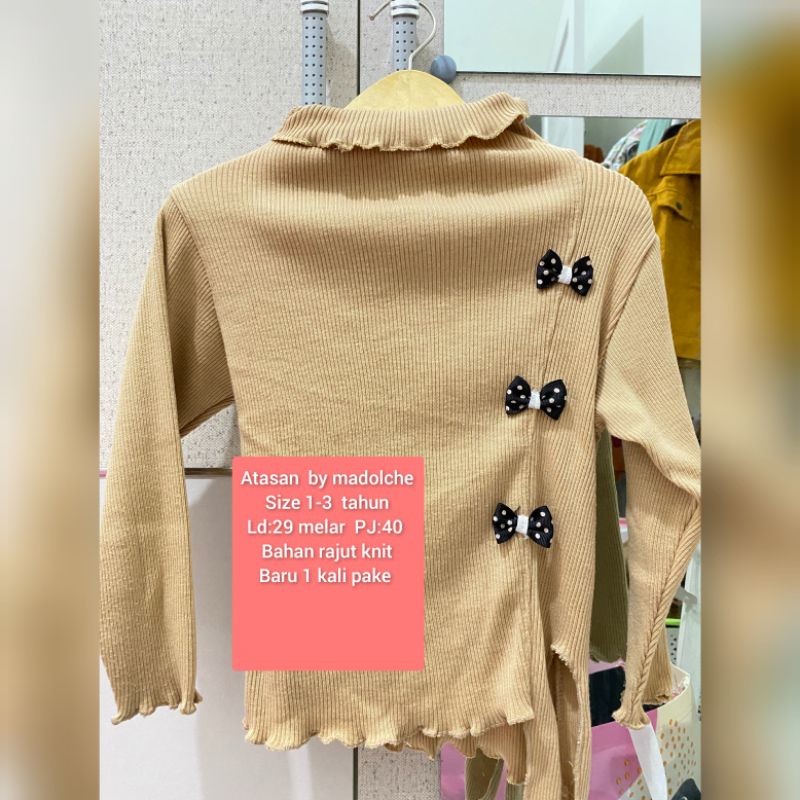 Preloved anak baby syameela.mumtaza/baju babygram/pakaian anak murah/atasan anak rajut