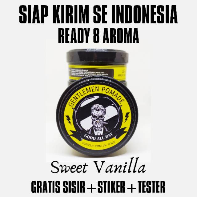 POMADE AROMA GENTLEMEN OILBASED HARGA GROSIR TERMURAH TERLARIS BUKAN POMADE WARNA