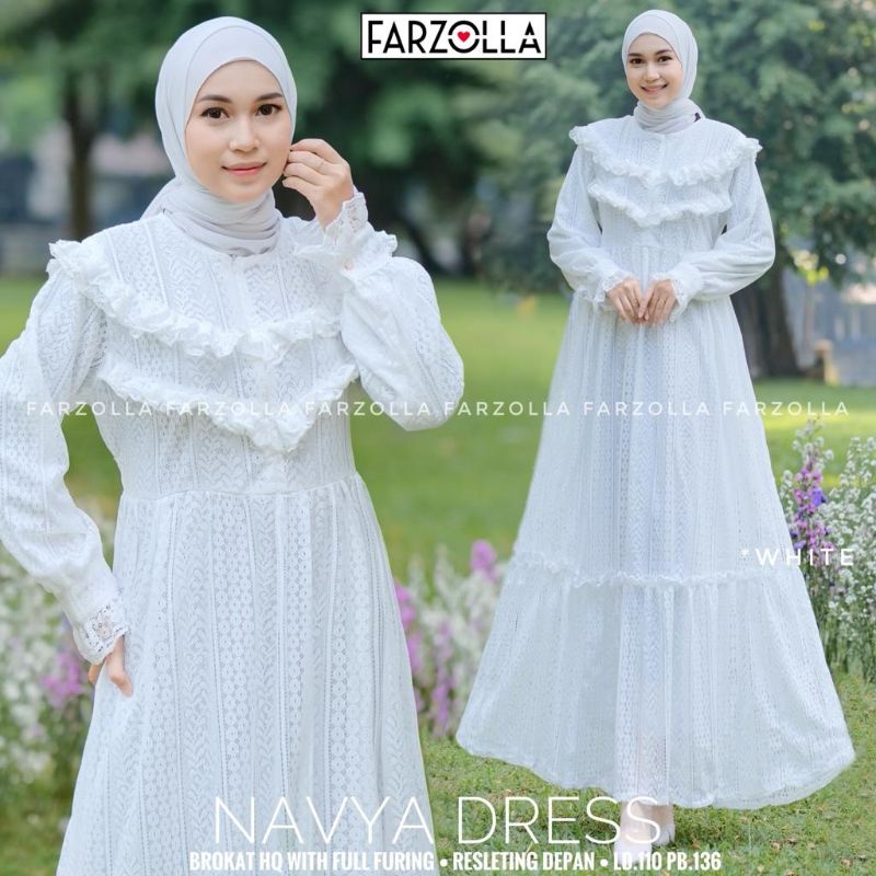 navya dress warna putih