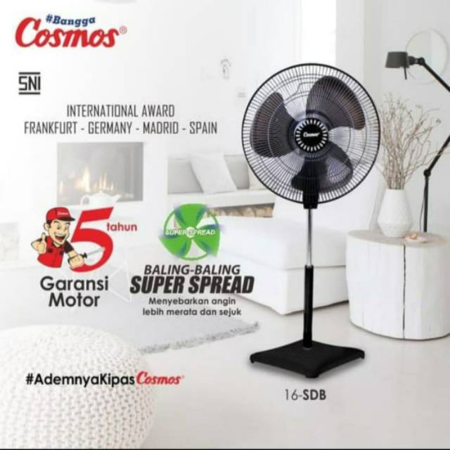 COSMOS 16-SDB Kipas Angin Stand Fan 16"