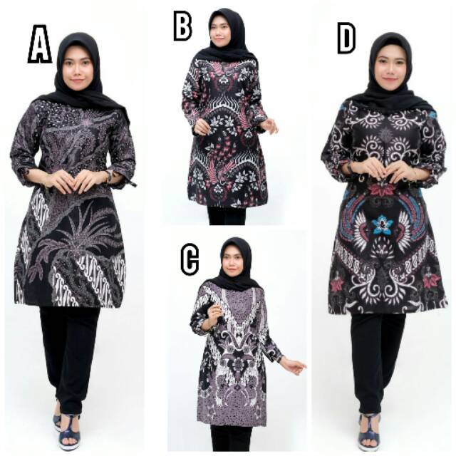 Tunik Batik Kantor Trendy Aneka Motif Mono - Kr