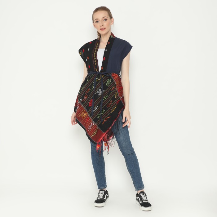 DRESS WANITA ETNIK DRESS TENUN ULOS JENAKA