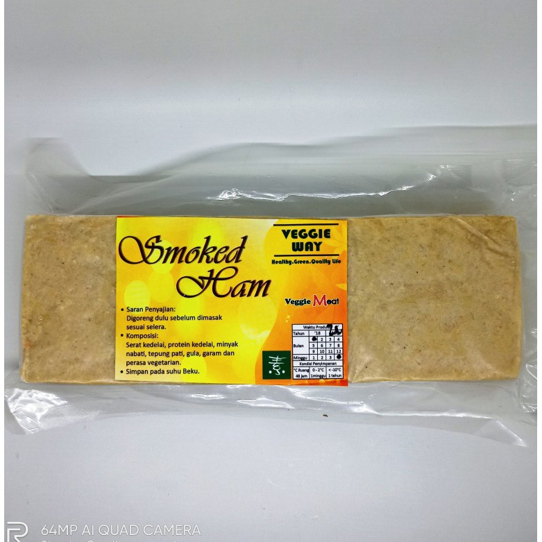 

Ham Vegetarian Smoked ham Veggieway 500gr