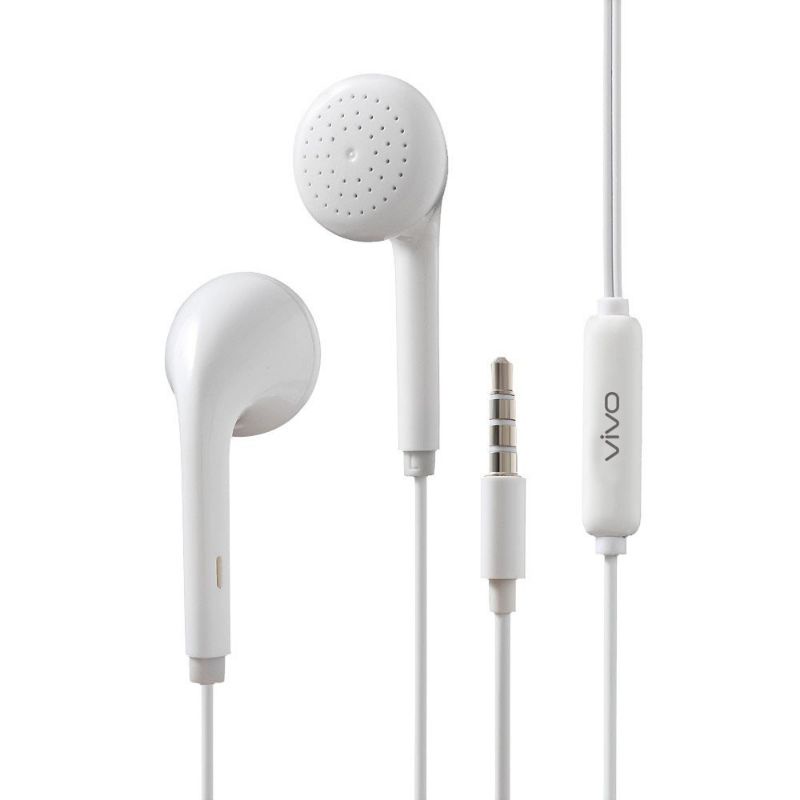 JG - Headset Handsfree VIVO ORI Original 99% Earbud Earphones Earphone Mic Headphone TERMURAH