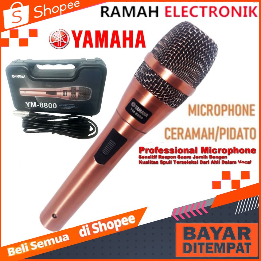 Mikrofon Kabel Yamaha Microphone Mic Kabel Yamaha YM 8800 Mik Kabel