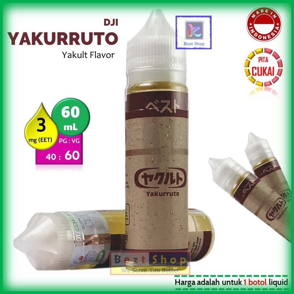 YAKURRUTO | Yakult Flavor | 60 mL 3 mg | VAPE Liquid LOKAL ...