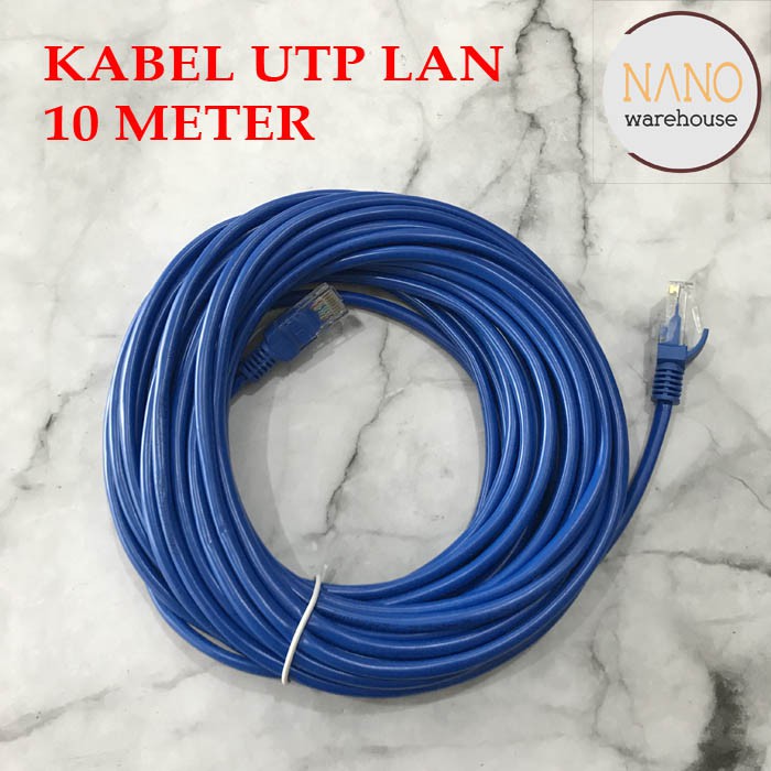 Kabel Internet Network LAN Cat5 UTP RJ45 10 Meter Original TECHNOTECH