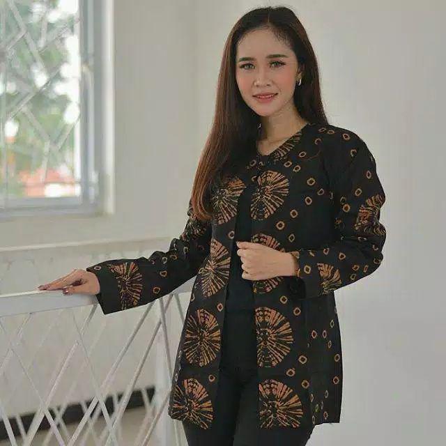 Bolero Sogan Blazer Batik Wanita Modern Ori Java_store