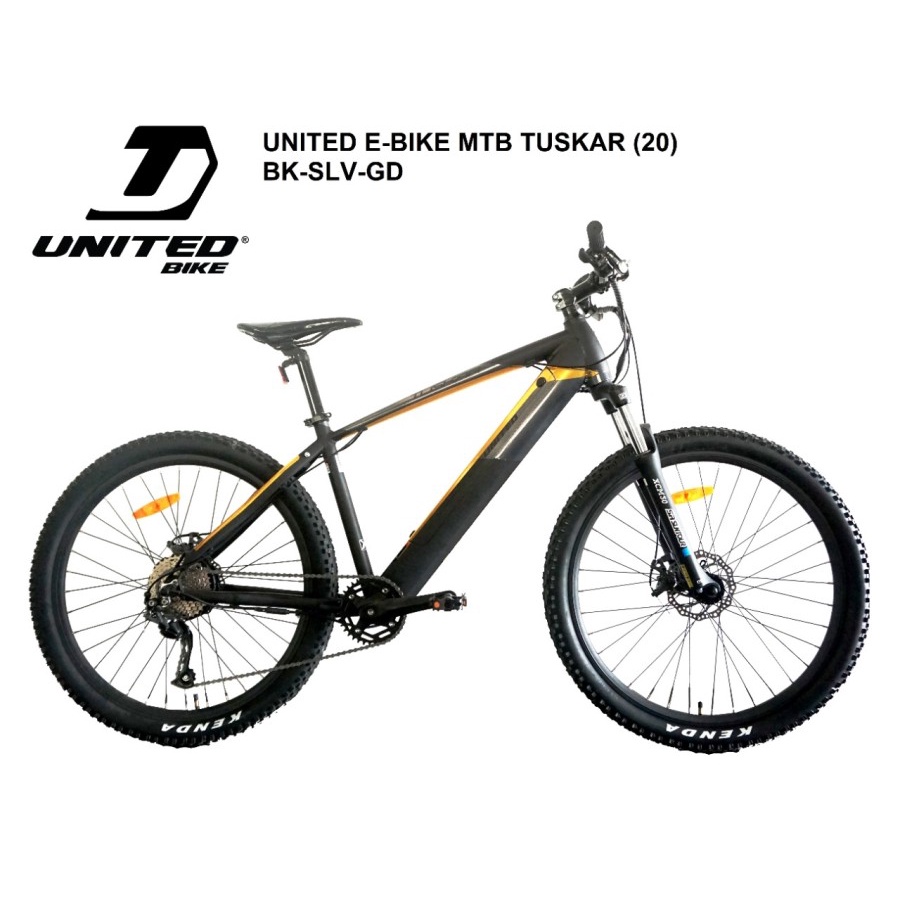 Sepeda Gunung Listrik E-BIKE MTB UNITED Tuskar 9 Speed Altus 350 Watt
